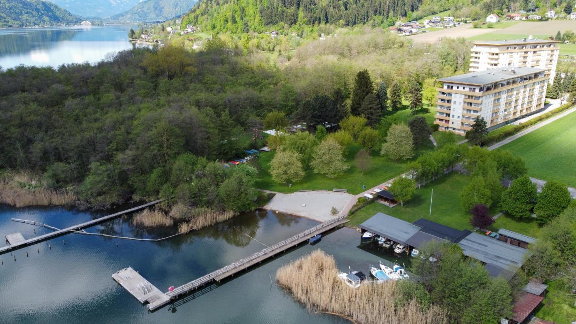 Ct-Gold Penthouse Bodensdorf Amatera Privater Seezugang Hallenbad, Skiarena Gerlitzen Kültér fotó